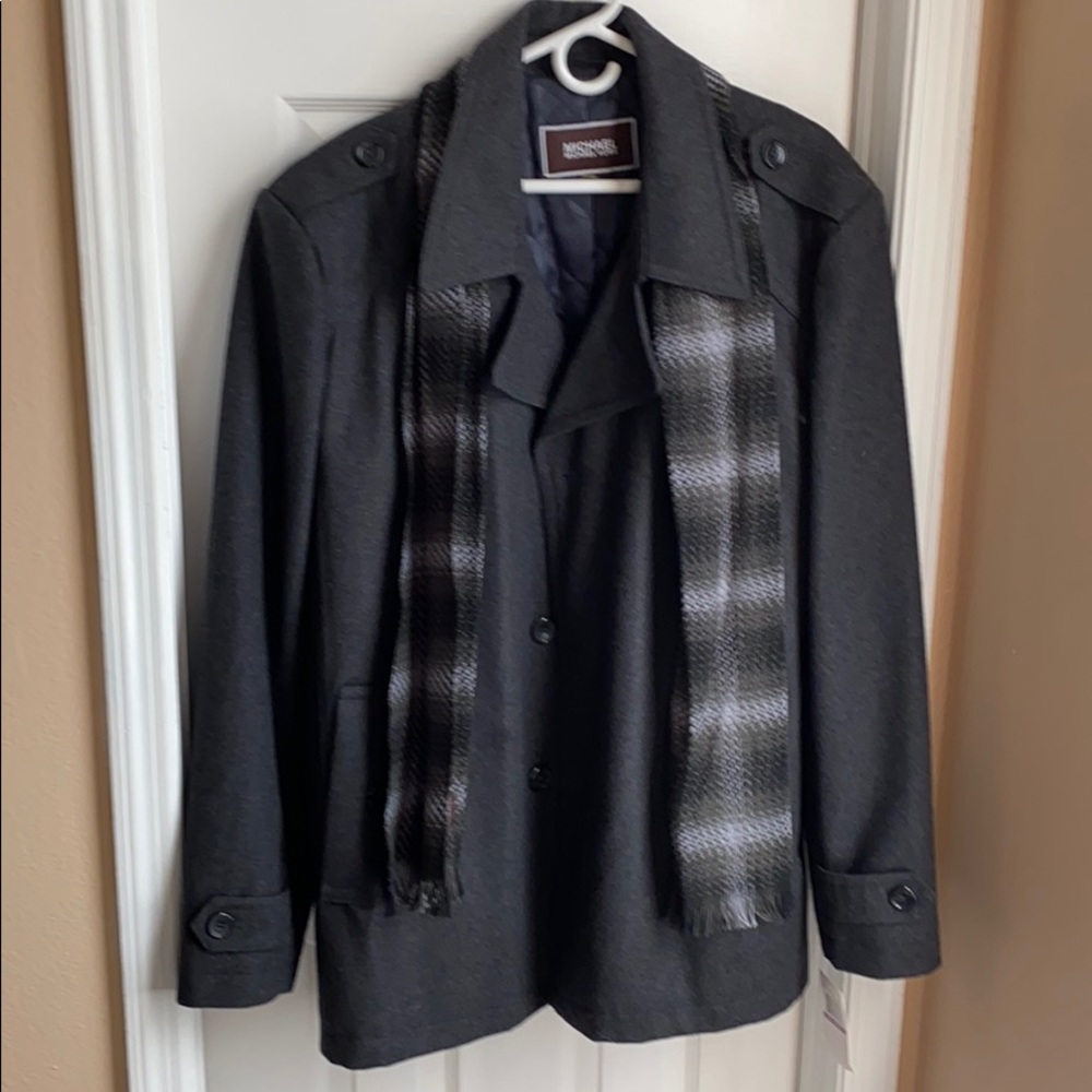 Michael Kors men’s coat with scarf